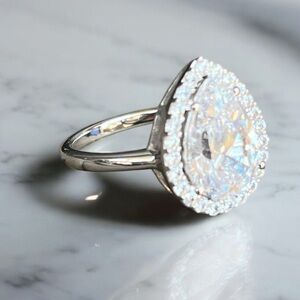 ARGENTO VIVO Sterling Silver 925 Tear Drop Dome Ring Size 6 Nordstroms NEW